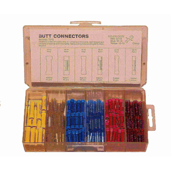 170 pc Butt Connector Kit, PK2